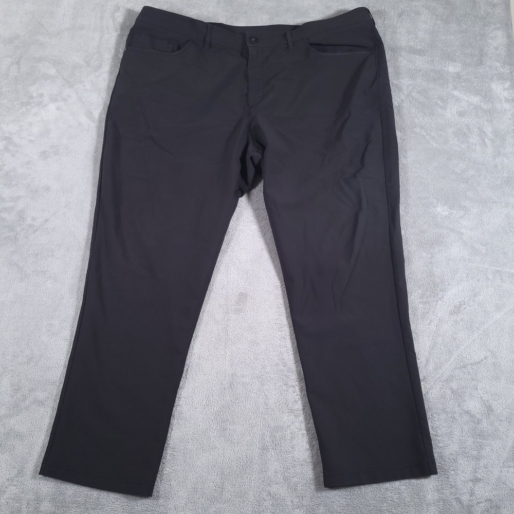 Public Rec Pants Mens 42x30 Black Dealmaker‎ Straight Fit Commuter Stretch